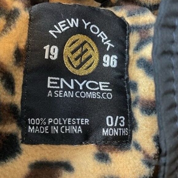 Enyce Baby Footed Puffer Hooded Snowsuit Bunting 0-3 Months In Black - Picture 3 of 9